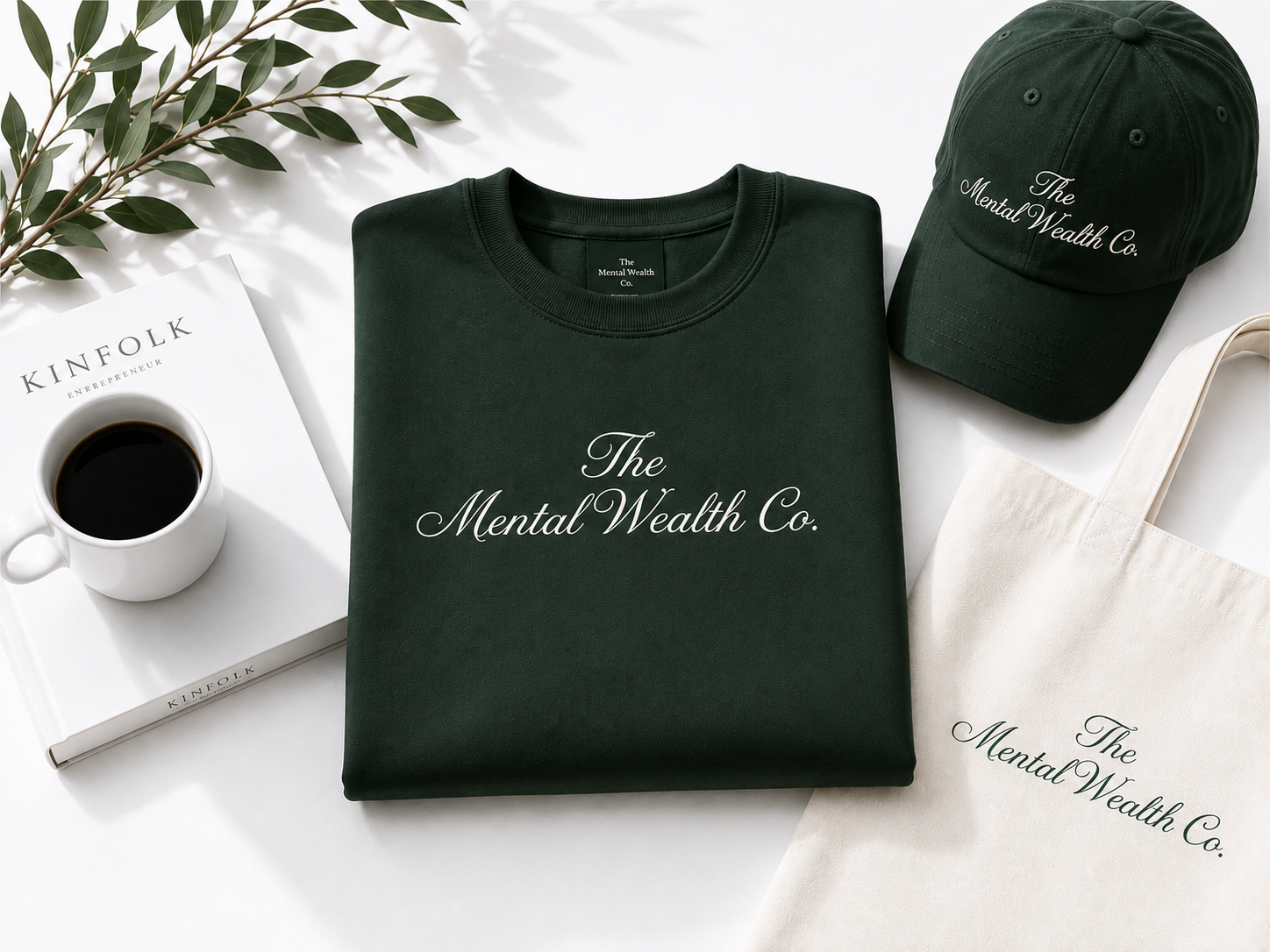 The Mental Wealth Co. apparel flatlay